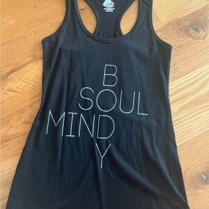 Black Sleeveless Racerback Tank Top